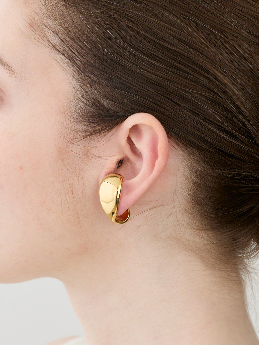 【受注商品】Scarf Thick Earrings/Gold
