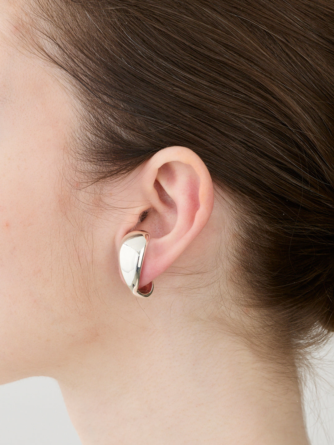 【受注商品】Scarf Thin Earrings/Silver