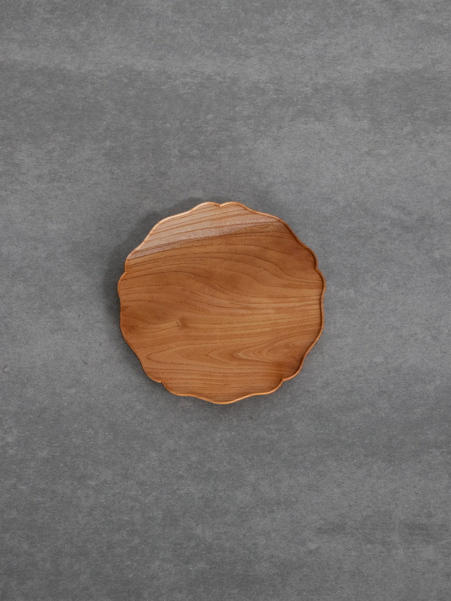 輪花皿　丸皿5寸5分