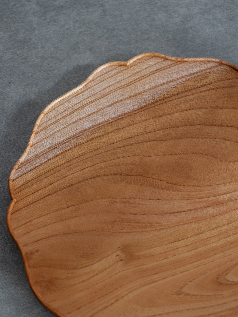 輪花皿　丸皿5寸5分