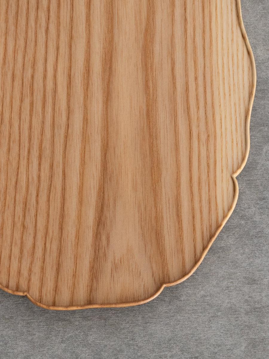 輪花皿　楕円皿8寸