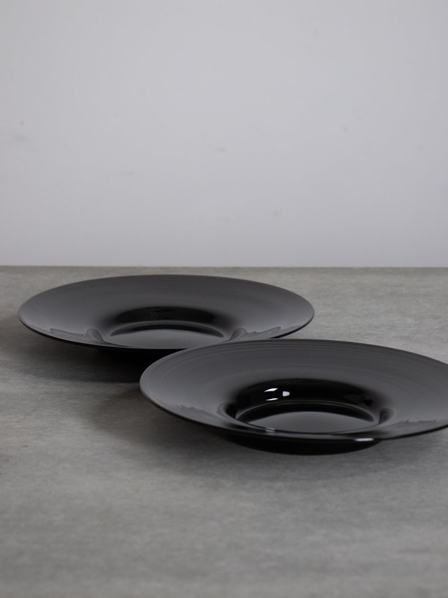 黒リム皿L