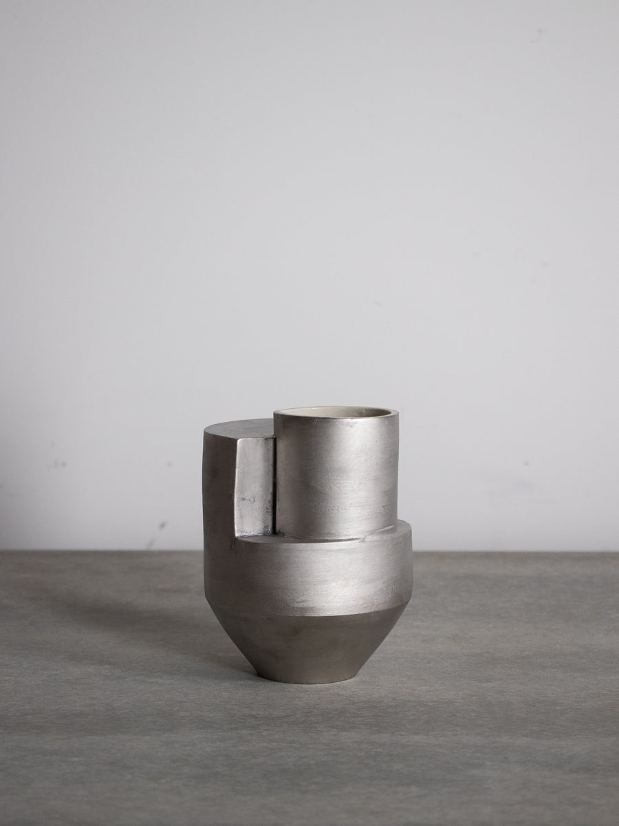 Composition Flower Vase - C (プラチナ)