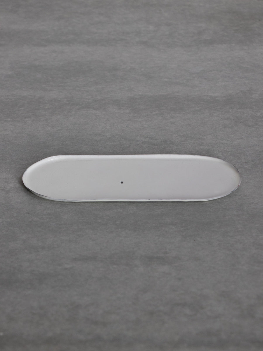楕円トレイ 白