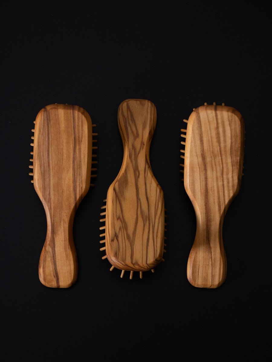 Olive Wood Mini size Straight wood pins 7 rows / 11.5cm