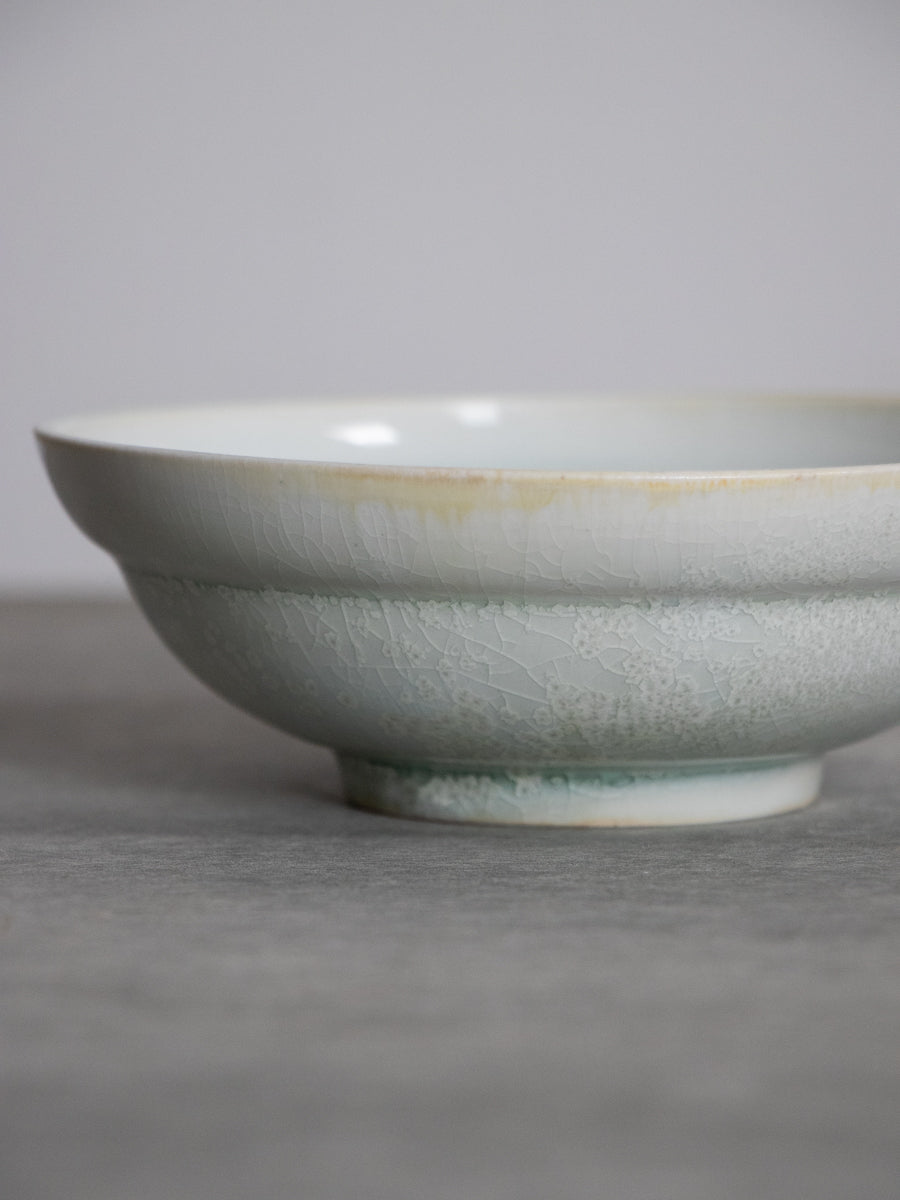 白磁縁丸小鉢（青）