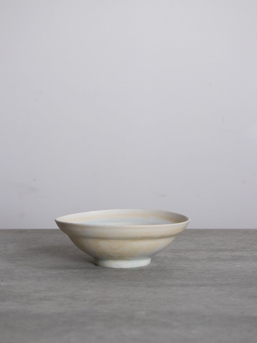 白磁縁丸小鉢（黄）