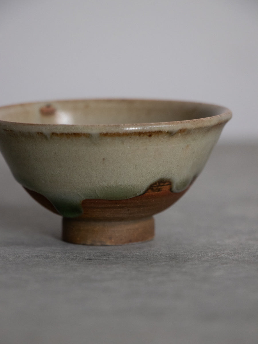 可児土灰釉豆碗