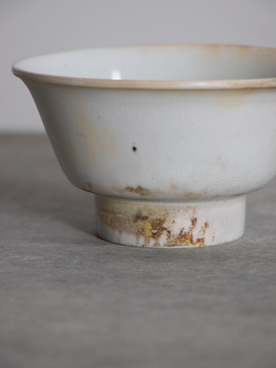 白磁端反碗（白）