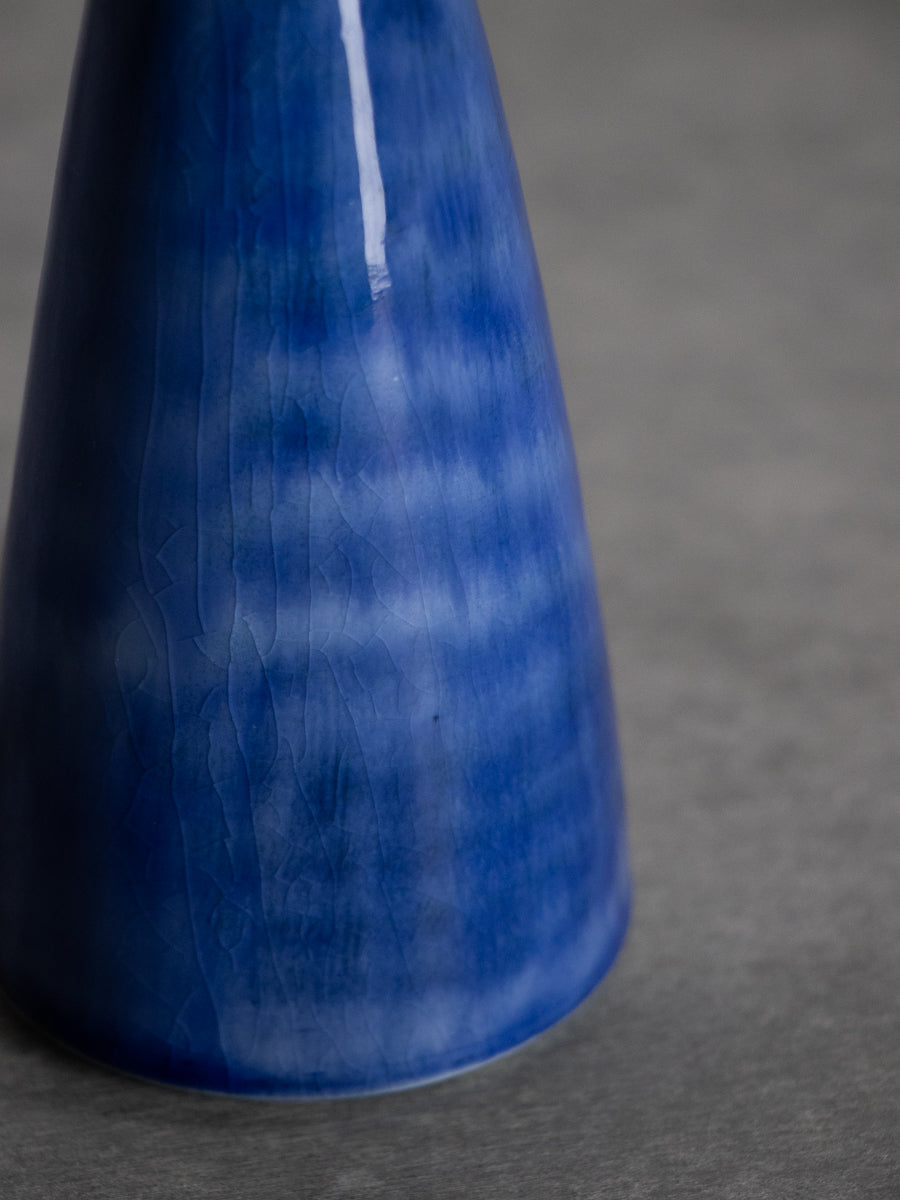 呉須流しトリュフ花瓶