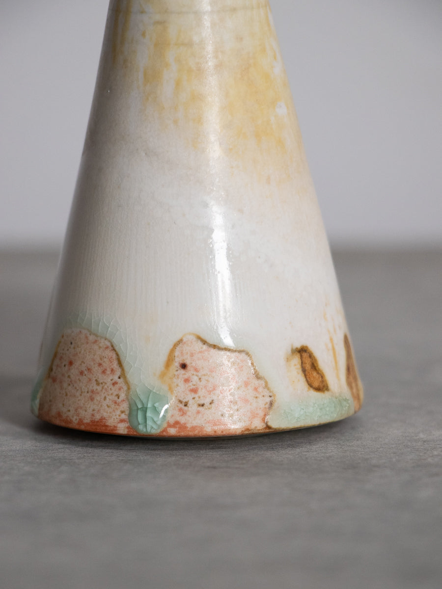 白磁盛砂一輪挿し_中