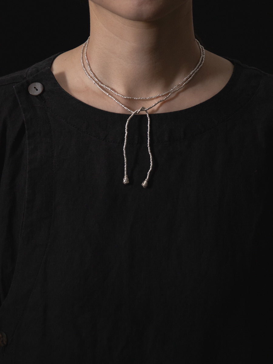 tay original カレンシルバービーズコードネックレス