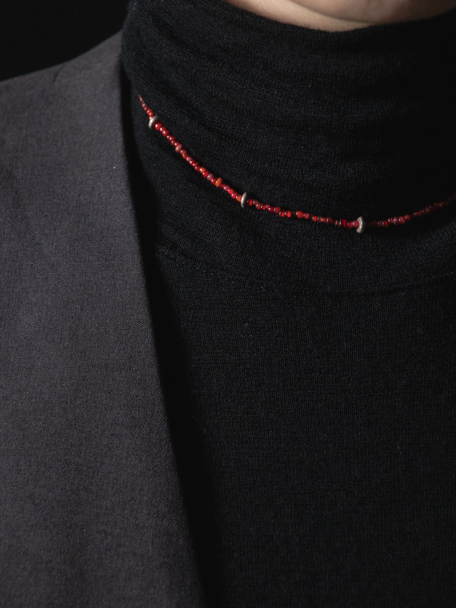 tay original ヴィンテージビーズチョーカー(red)