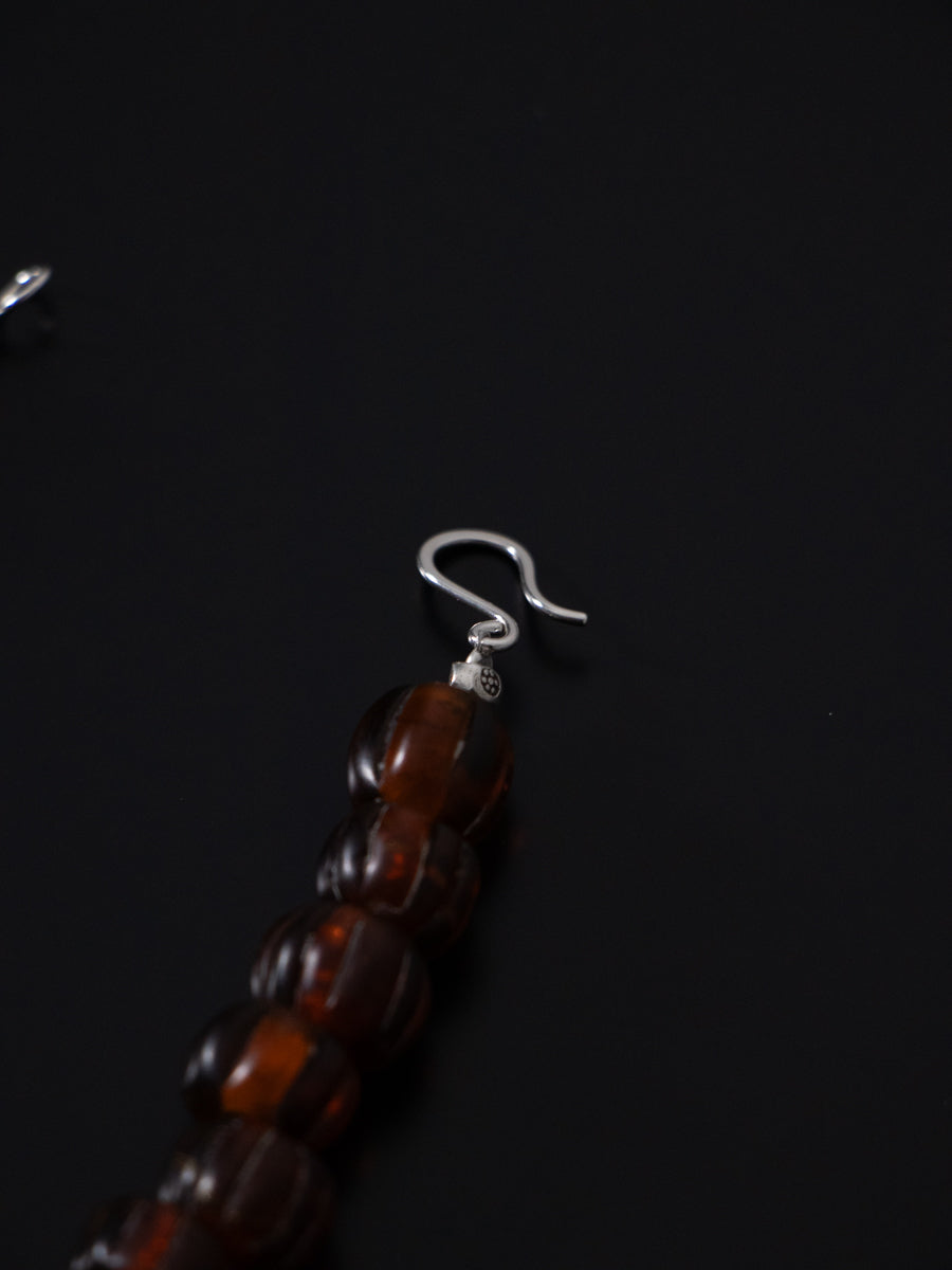 tay original ヴィンテージ ナガ×カレンビーズチョーカー(brown)