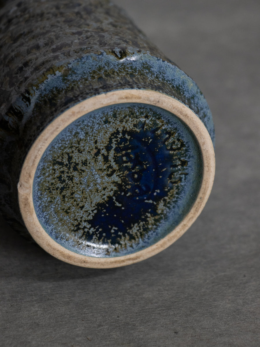 Jasba Keramik 青釉手付き花器