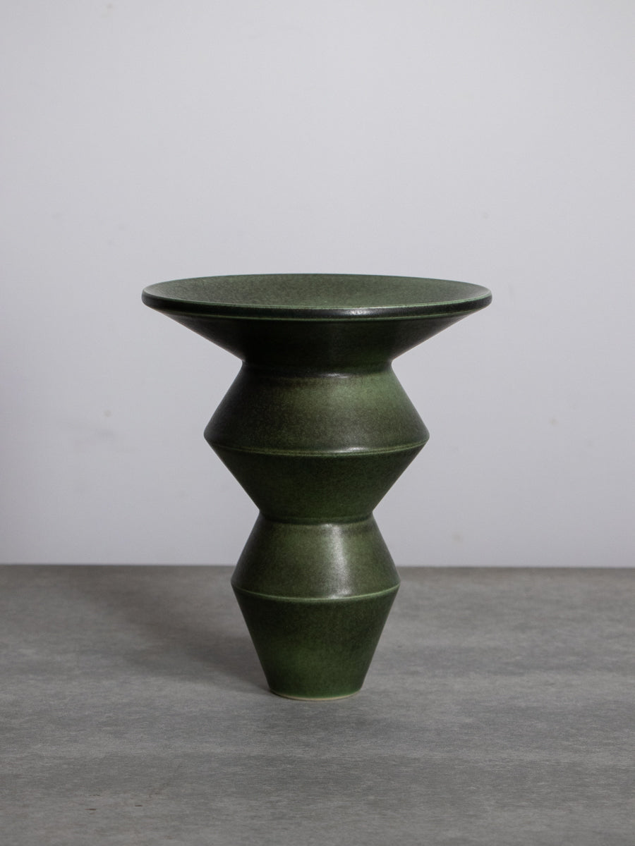 緑釉いけばな花器