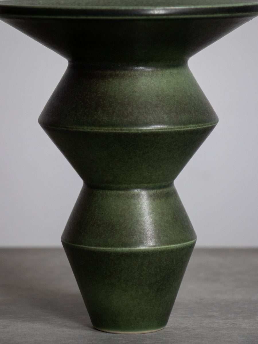 緑釉いけばな花器