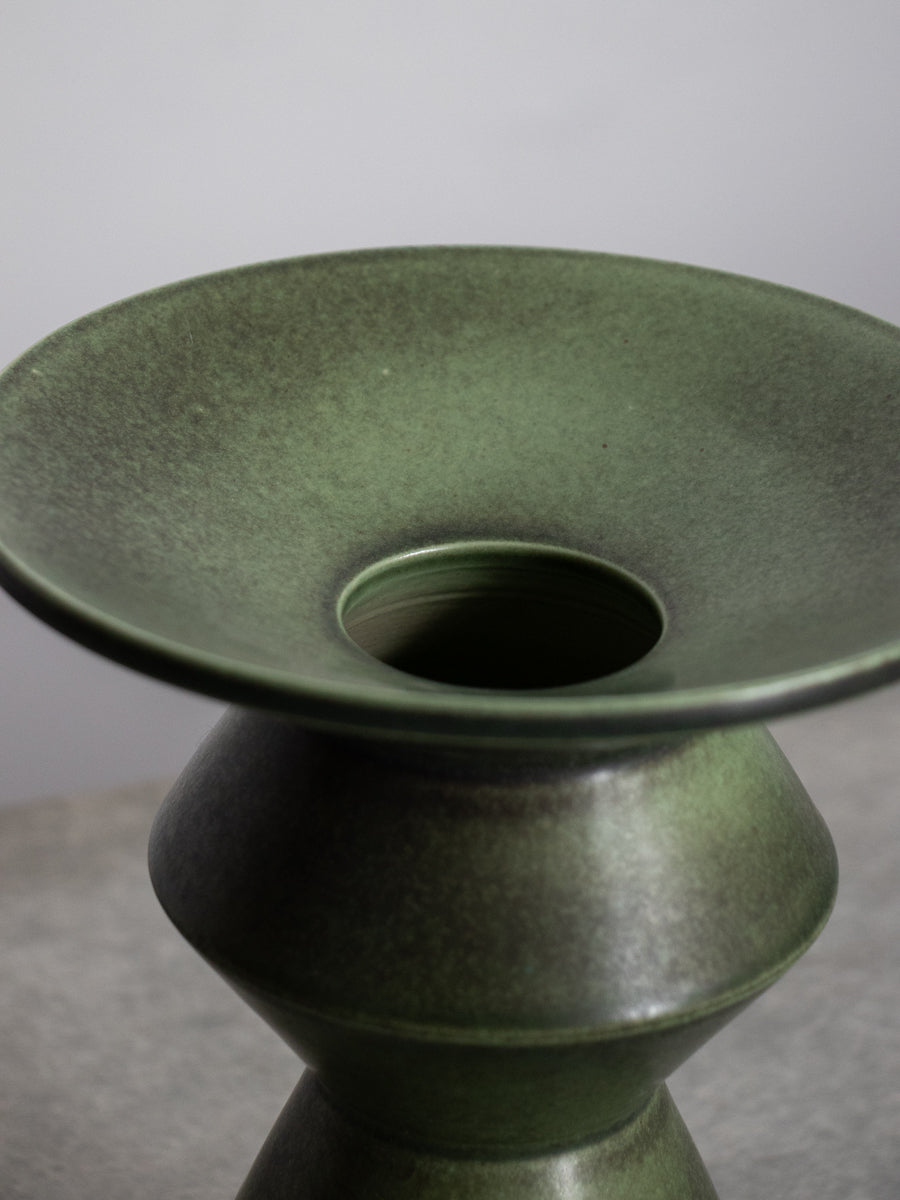緑釉いけばな花器
