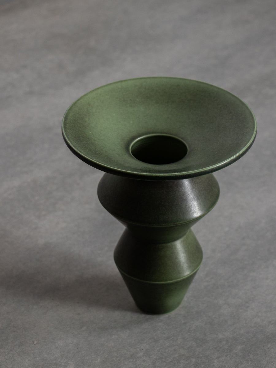 緑釉いけばな花器