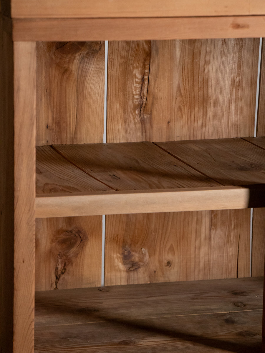 無垢の3段重ね棚