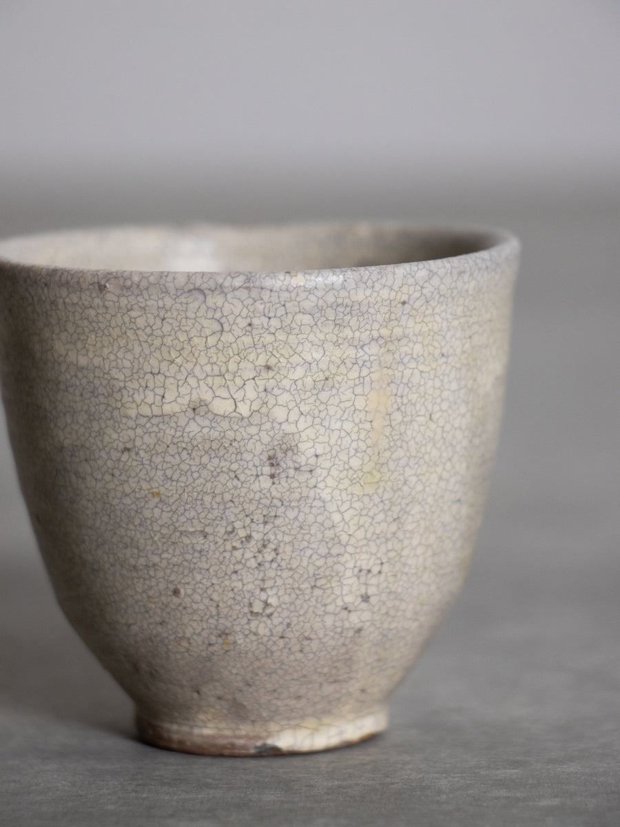 白ヒビ手湯呑　小