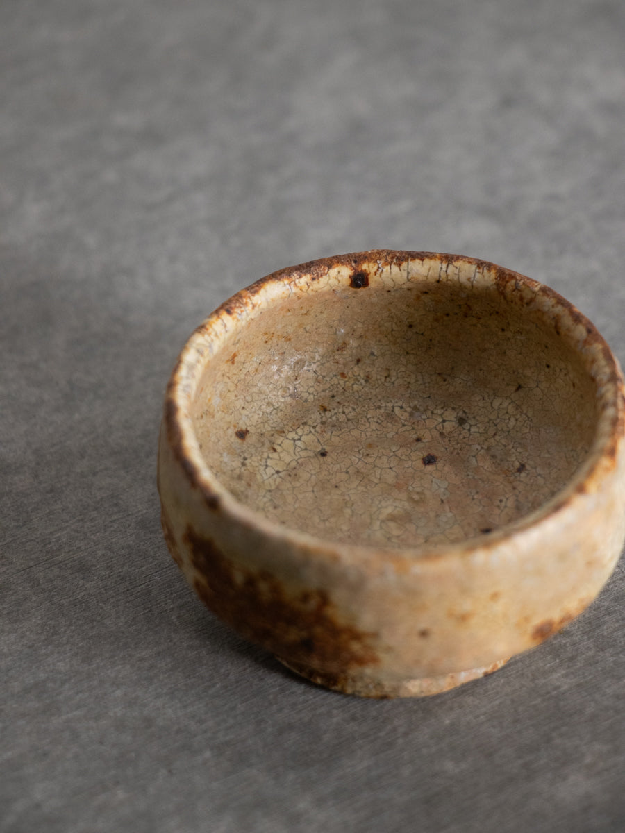 ヒビ粉引豆鉢