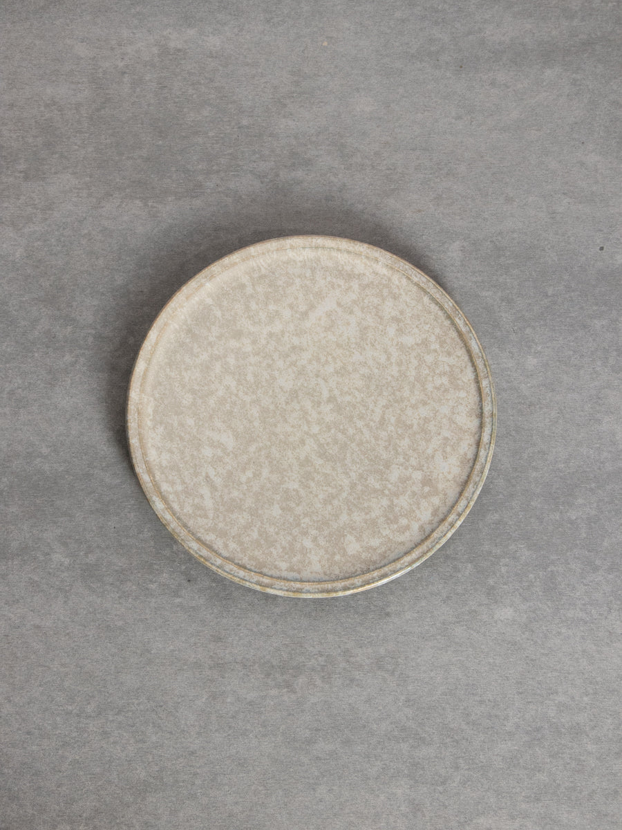 リム皿bM21cm (c 灰青)