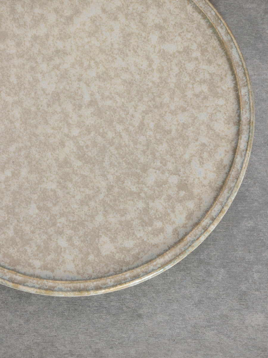 リム皿bM21cm (c 灰青)