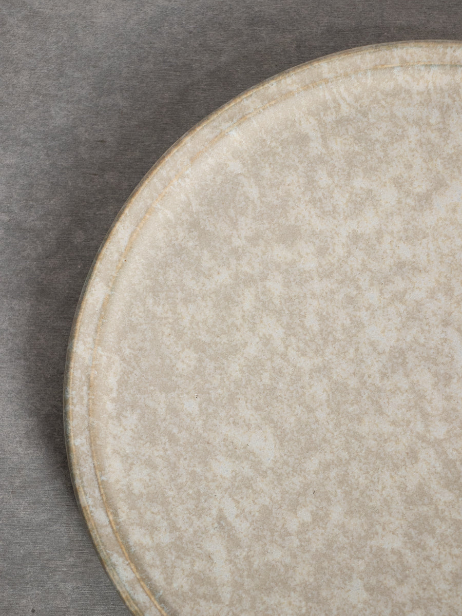 リム皿bM21cm (c 灰青)