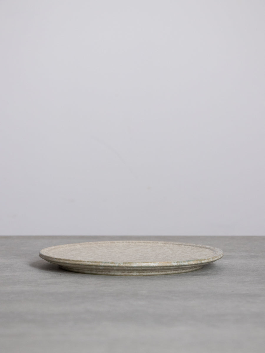 リム皿bM21cm (c 灰青)