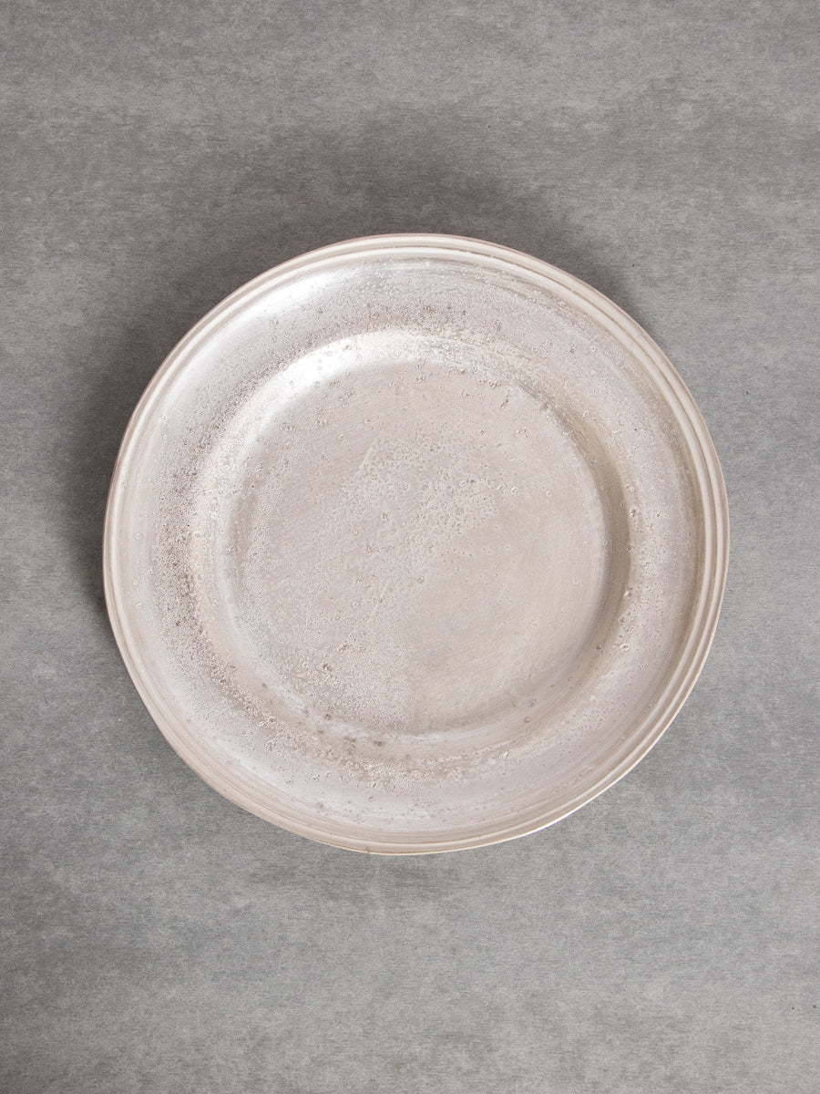 銀磁9.5寸リム皿