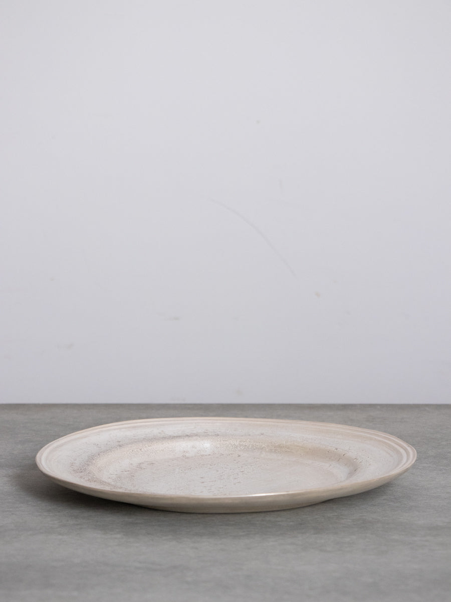 銀磁9.5寸リム皿