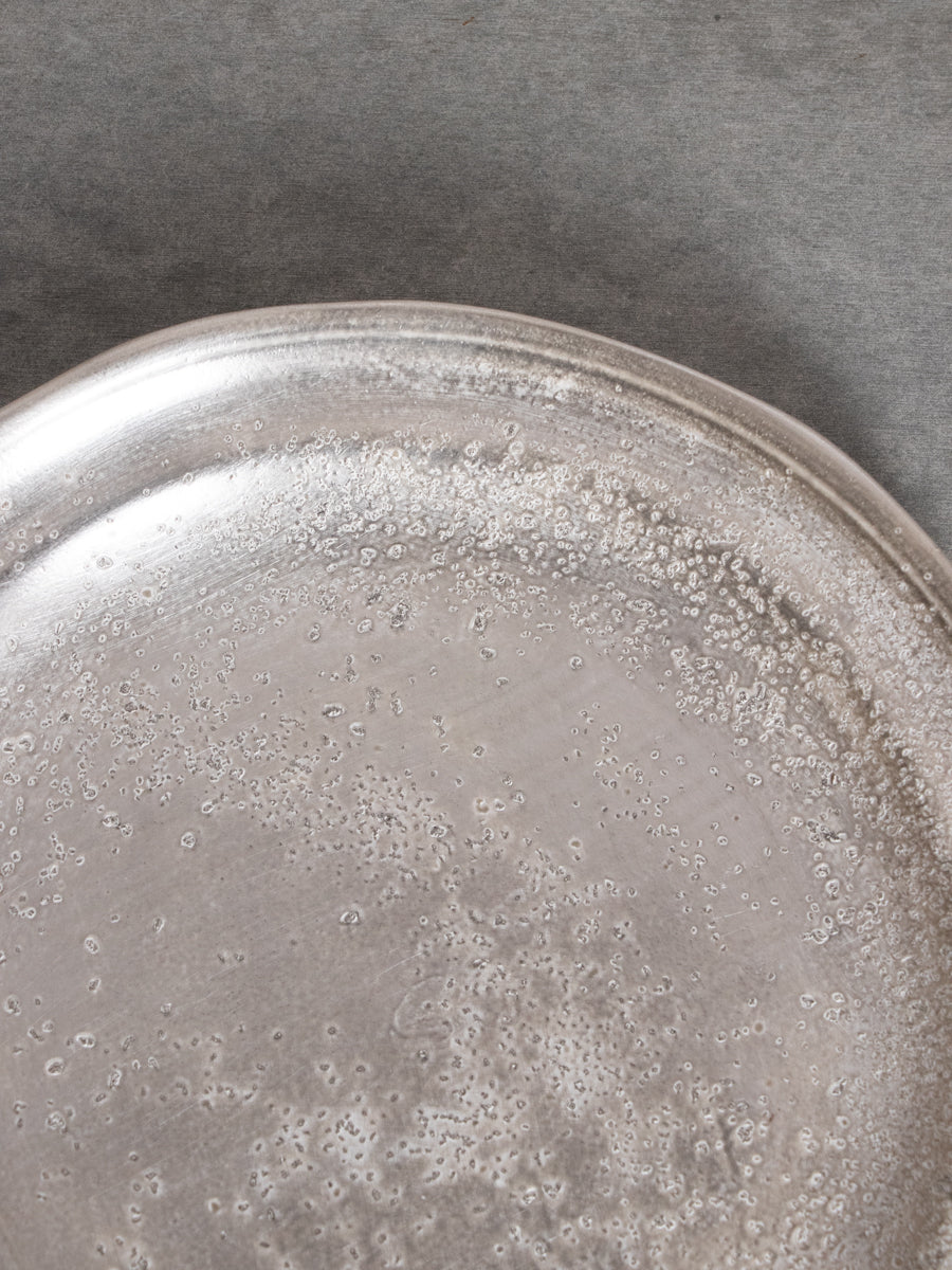 銀磁7.5寸リム皿