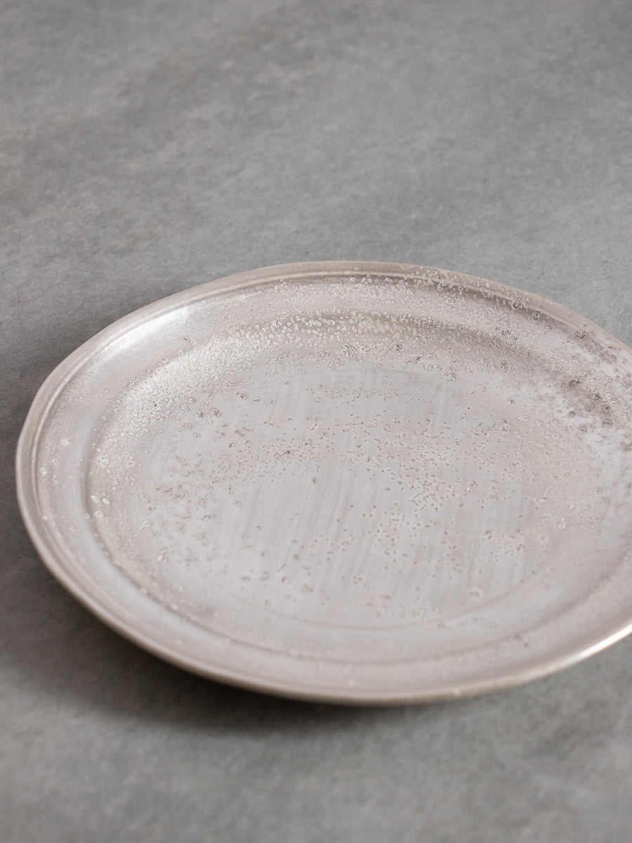 銀磁7.5寸リム皿