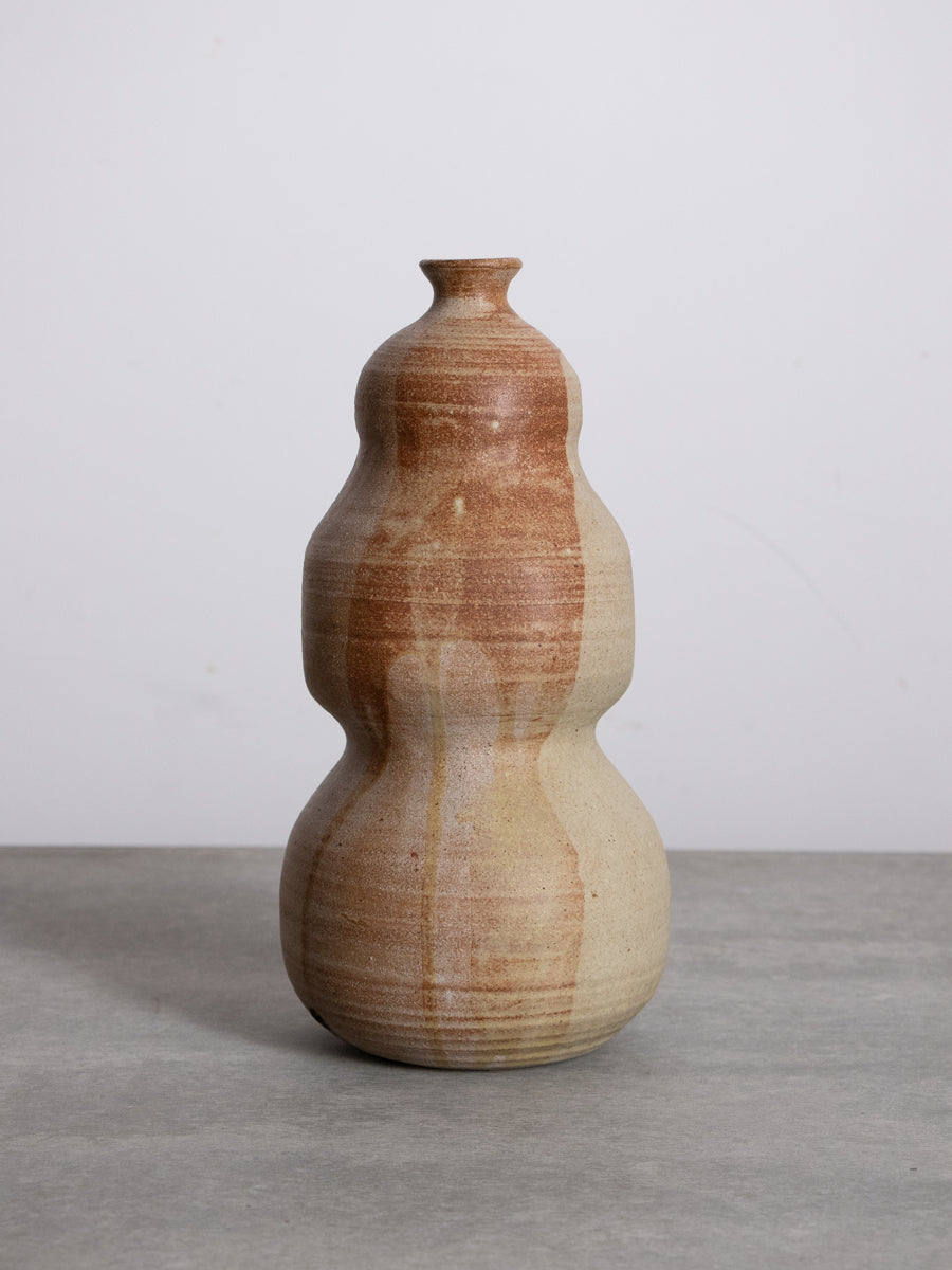 茶釉の古壺