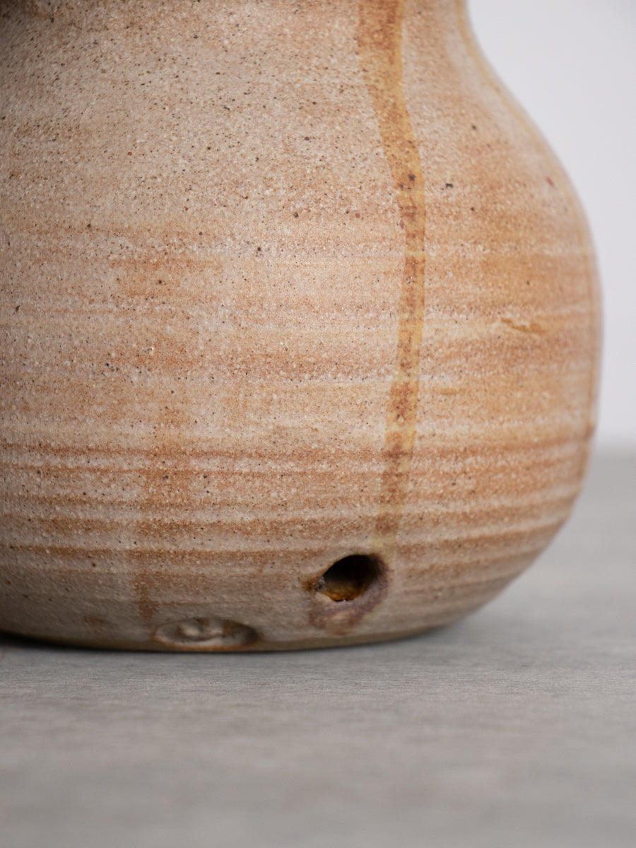 茶釉の古壺