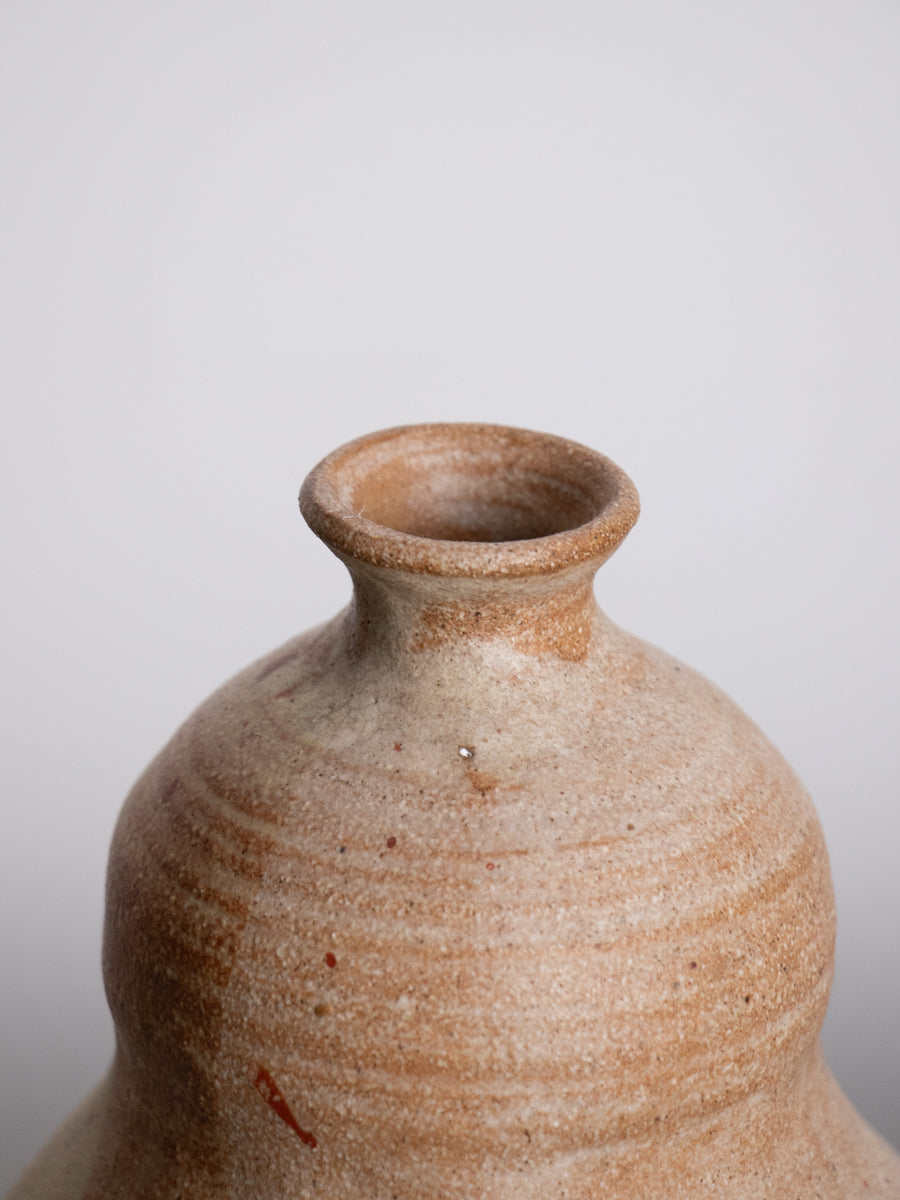 茶釉の古壺