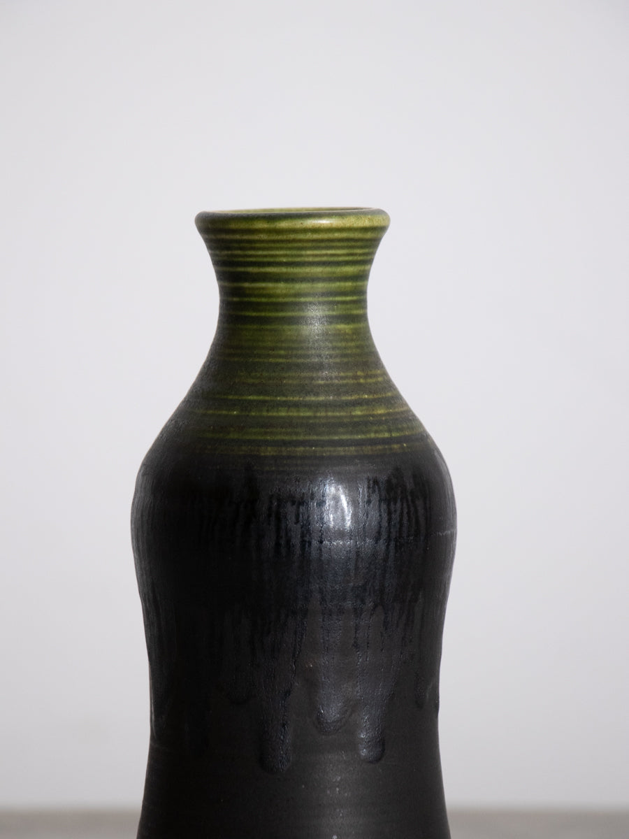 Steuler Keramik 緑釉ファットラバ花器