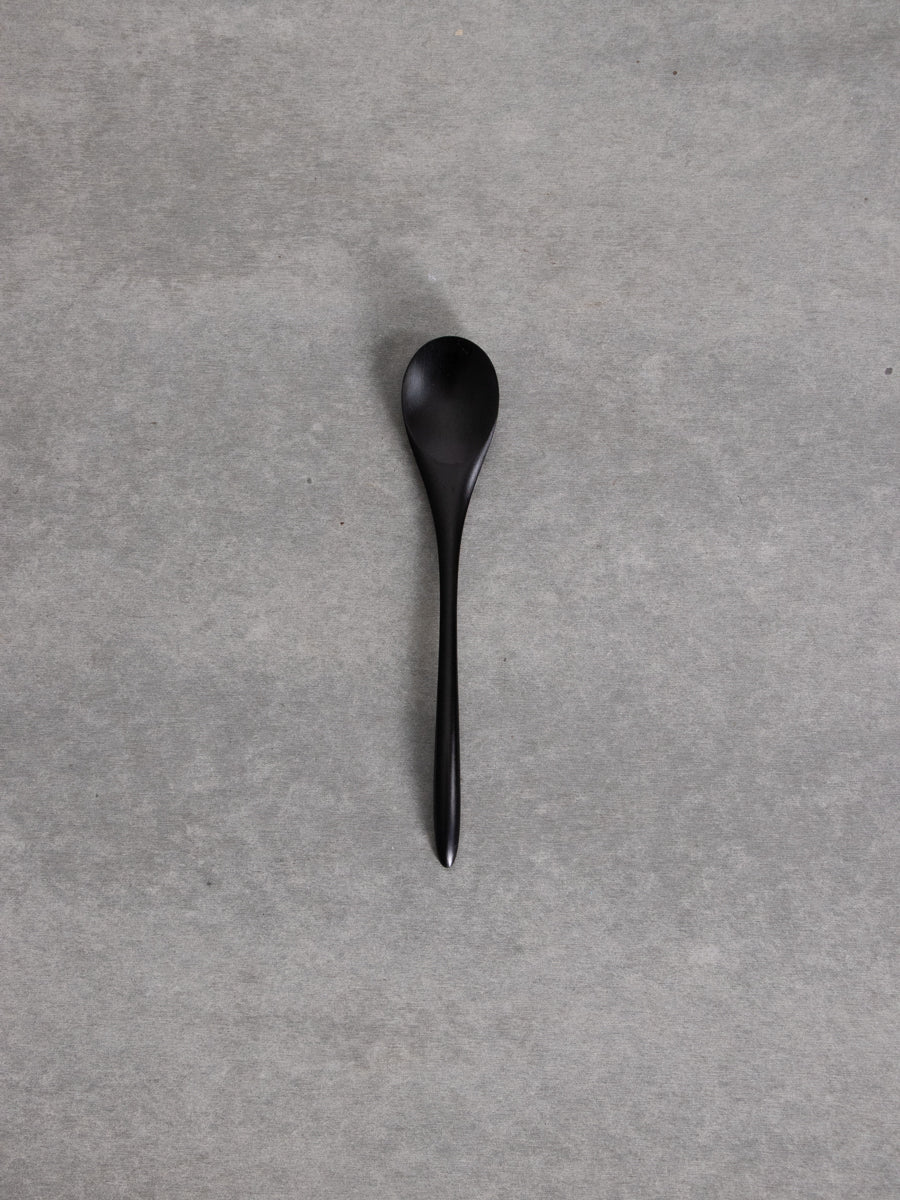 黒漆　くびれ中スプーン