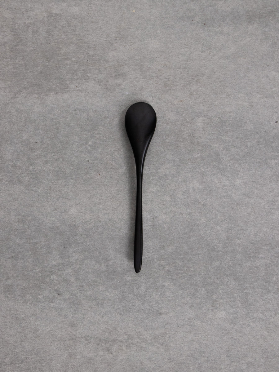 黒漆　くびれ中スプーン