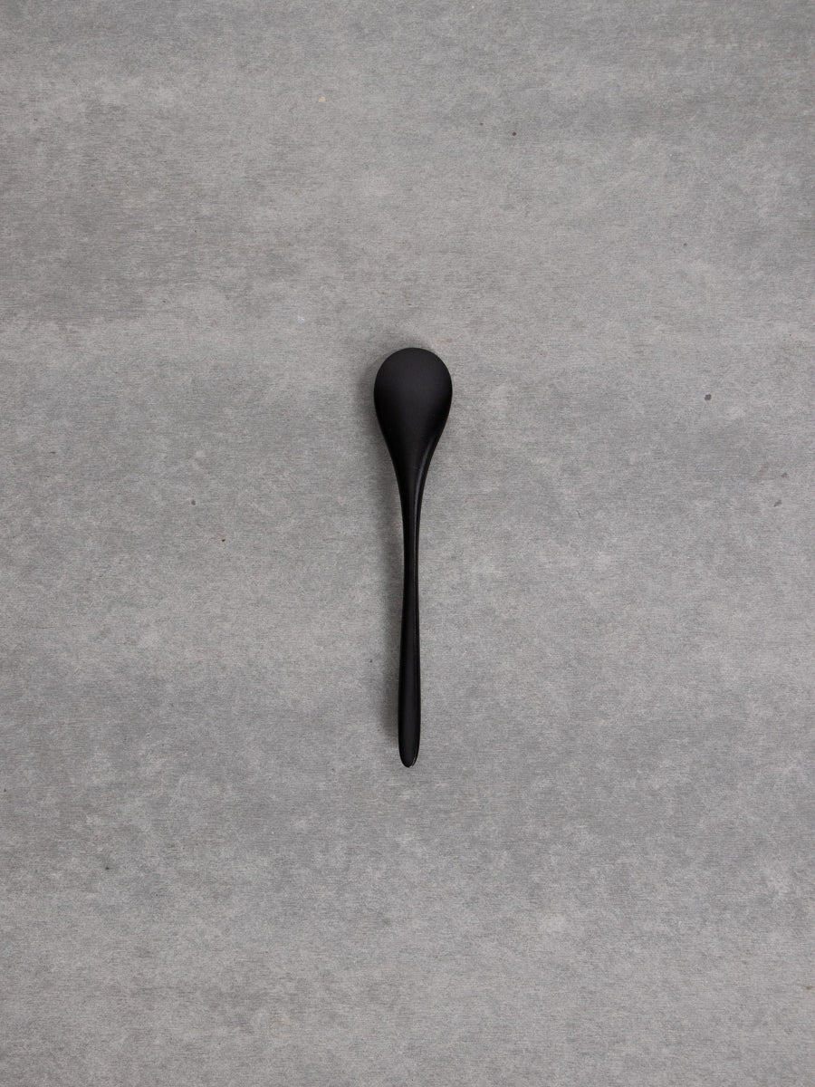黒漆　くびれ小スプーン