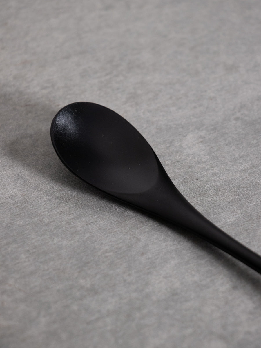 黒漆　くびれ小スプーン