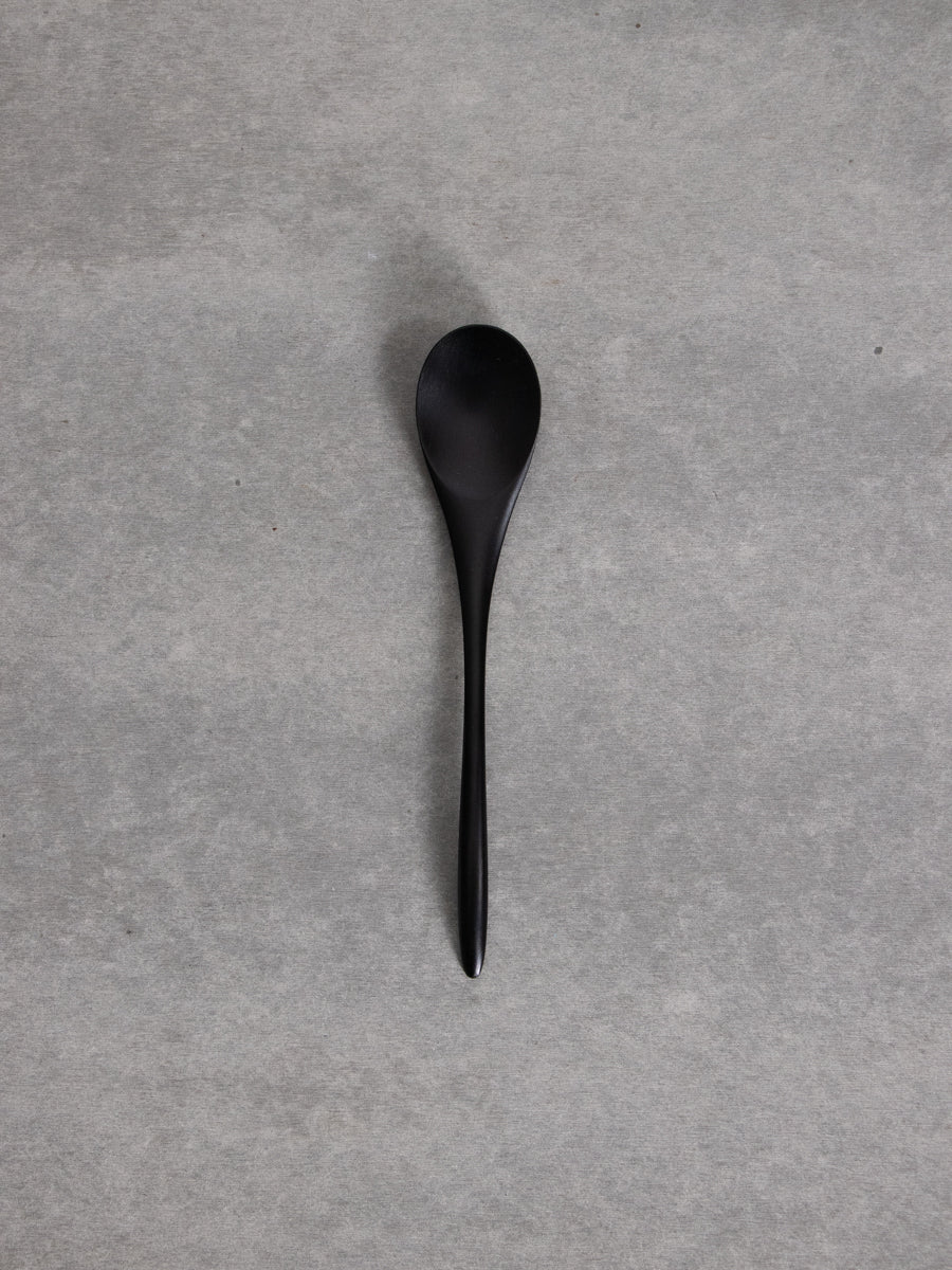 黒漆　くびれ大スプーン