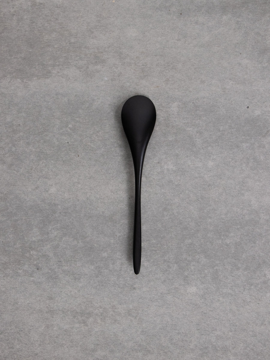 黒漆　くびれ大スプーン