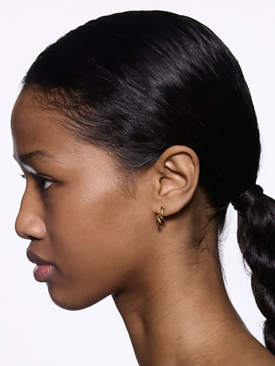 Coil Curl Stud Gold Left