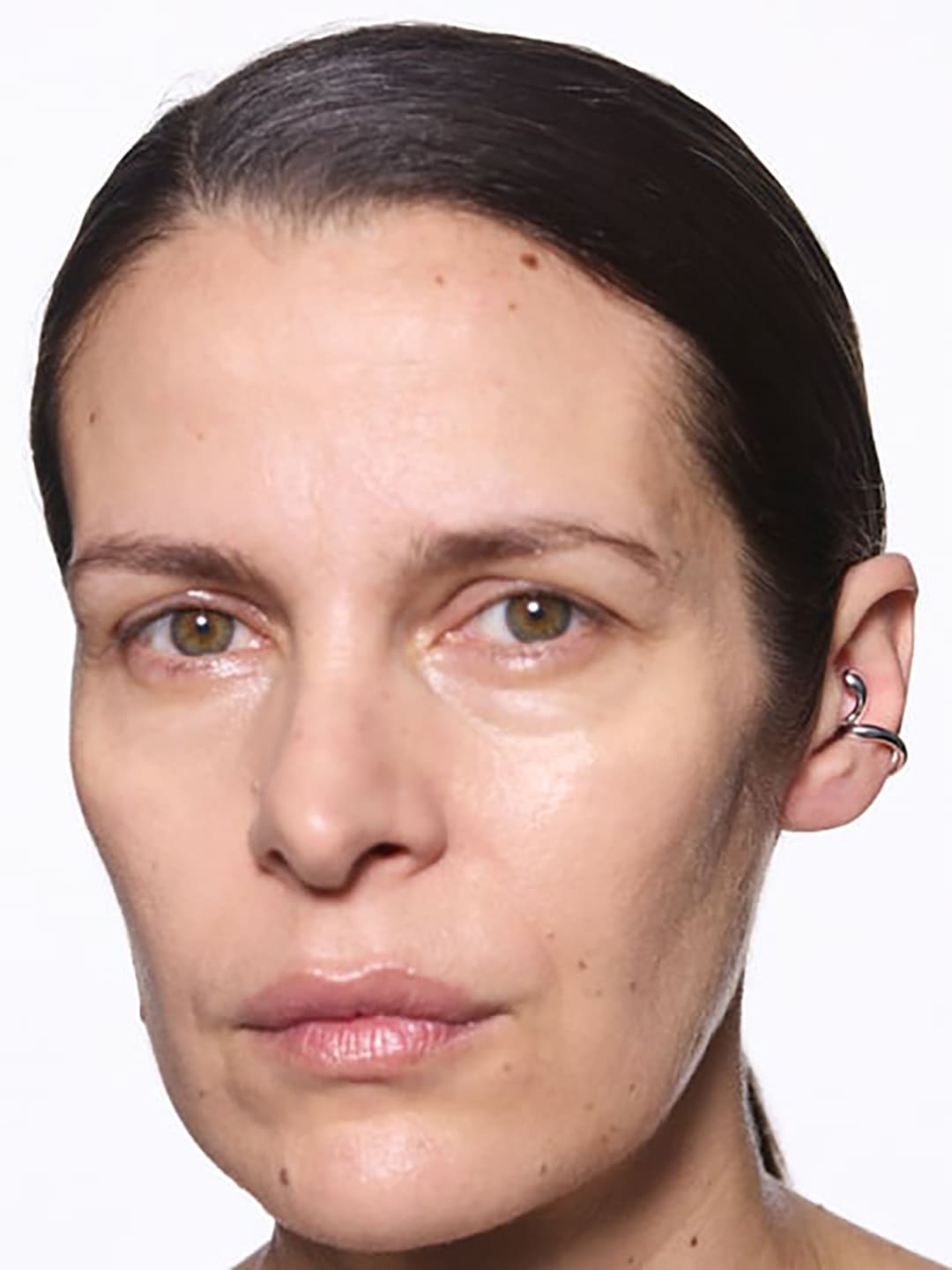 Coil Whirl Ear Cuff Silver Left