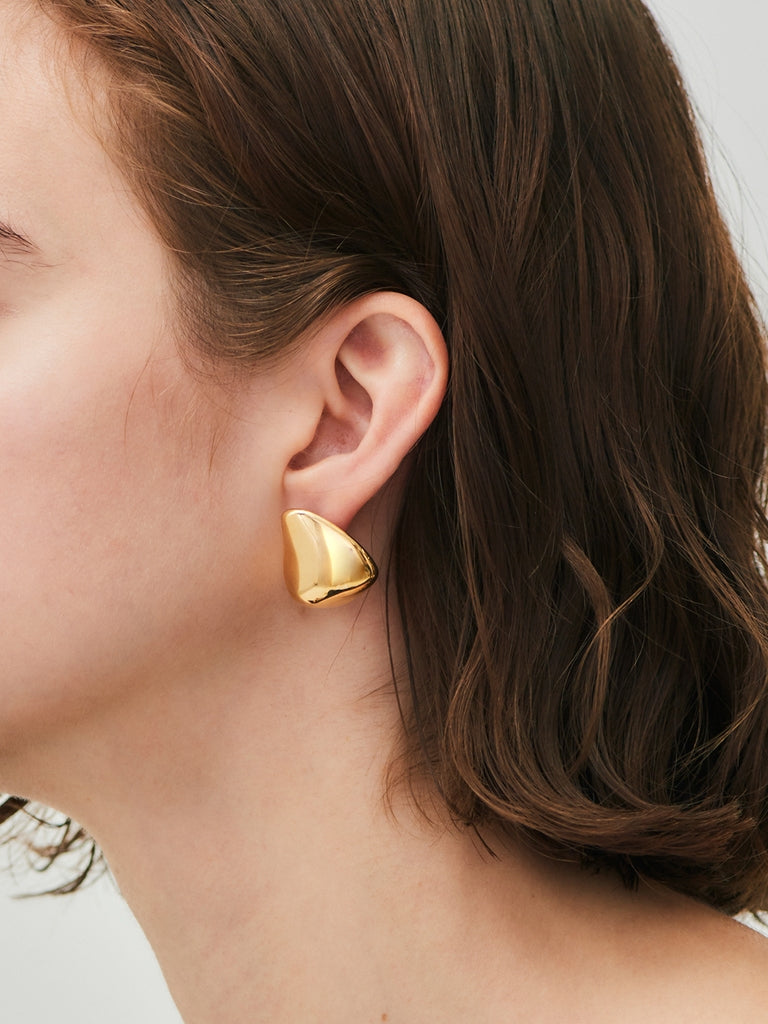 Big Shell Earrings/Gold