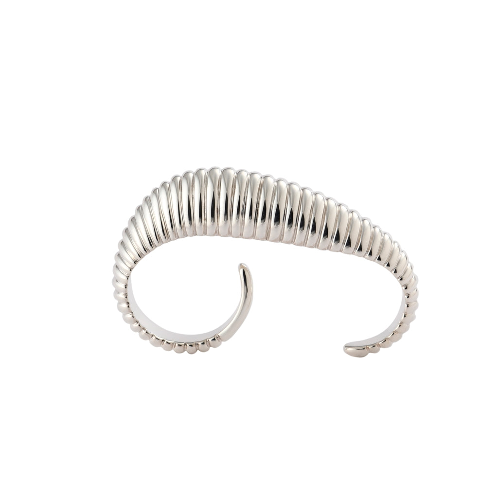 Shell Thin Double finger Ring/Silver L(12)