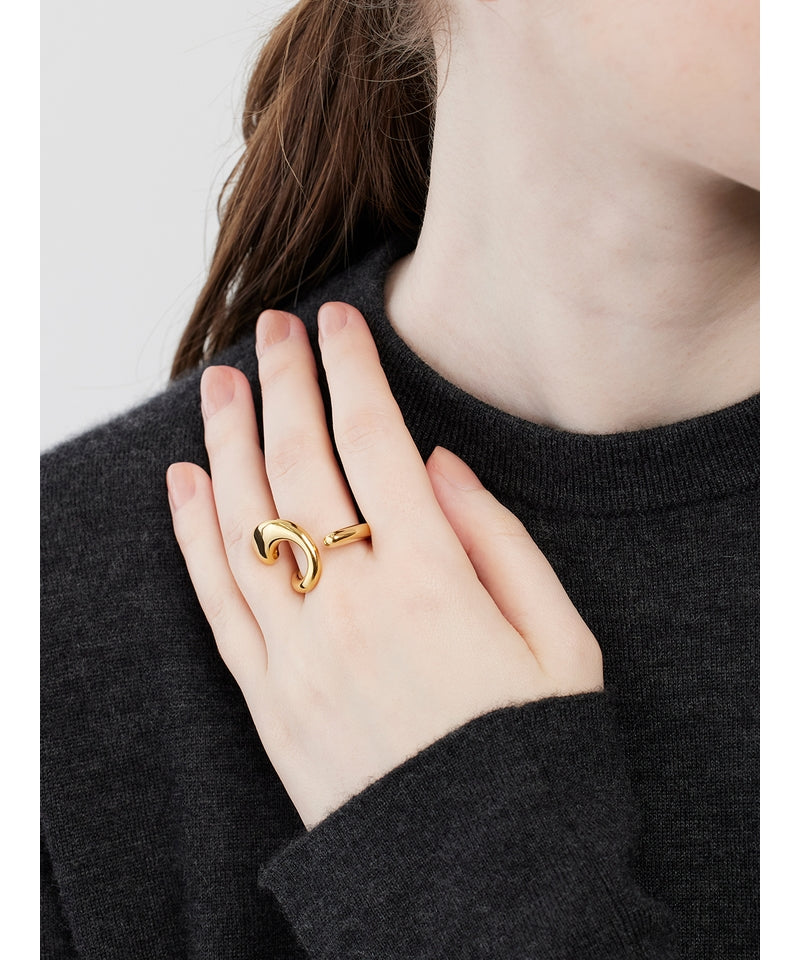 Distortion Ring/GOLD L(12)