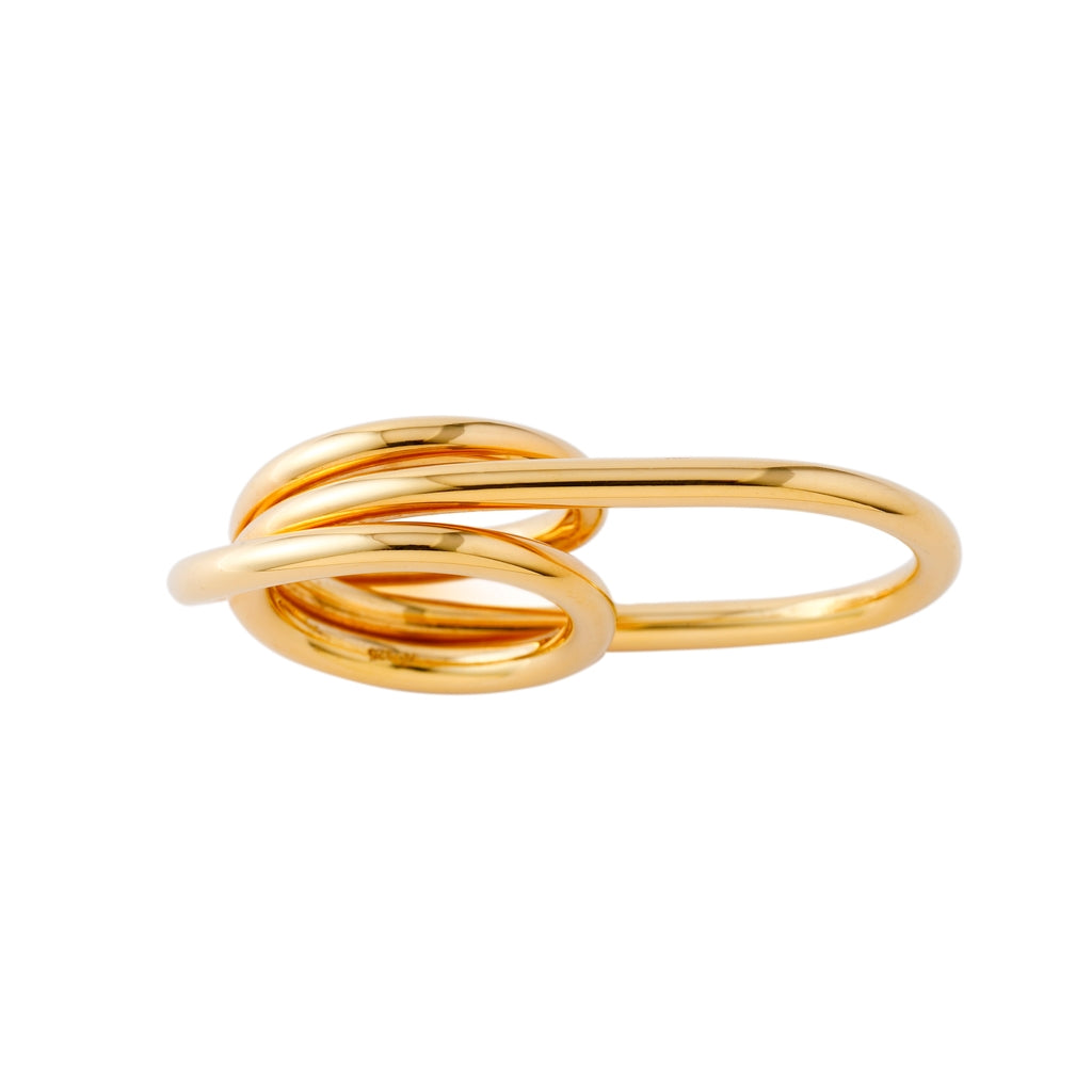 Coil Double finger Ring/Gold L